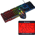 RGB 4 in 1 Gaming Combo – Backlit Ergonomic Keyboard Mechanical Feel, RGB Mouse, Gaming Headset & Mouse Pad for PC & Laptop. 