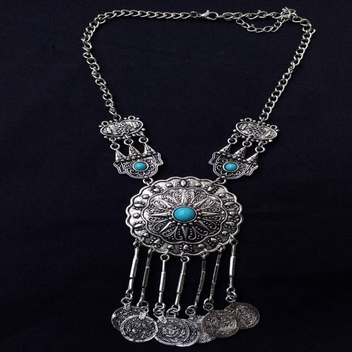 Bohemian Statement Necklace Festival Turkish Tribal