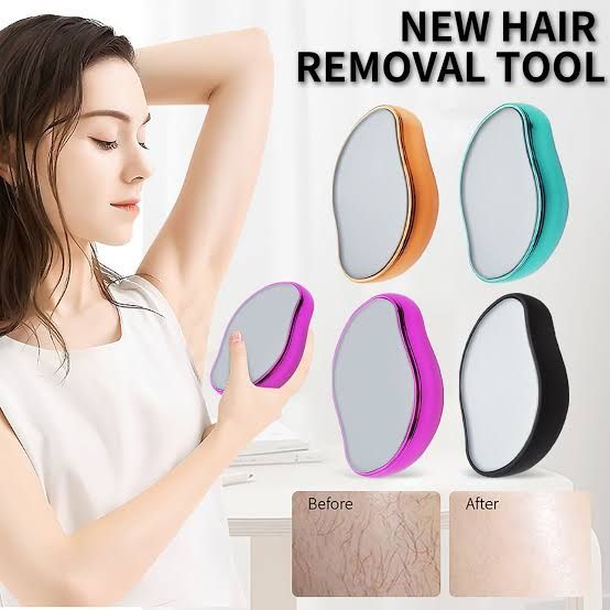 Hair Removal Pain-less Physical Manual Epilator Crystal Hair Eraser Nano  Glass Hair Removal Washable Portable for Man and Women Arms Legs Back |  Daraz.pk