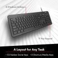 Macally Wireless Keyboard - 2.4G Ergonomic Full Size Keyboard Wireless - Wireless USB Keyboard for Laptop - Windows PC Windows Desktop Computer - Black ~ MY CHOICE. 