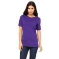 Cotton Plain TShirt For Women - Purple. 