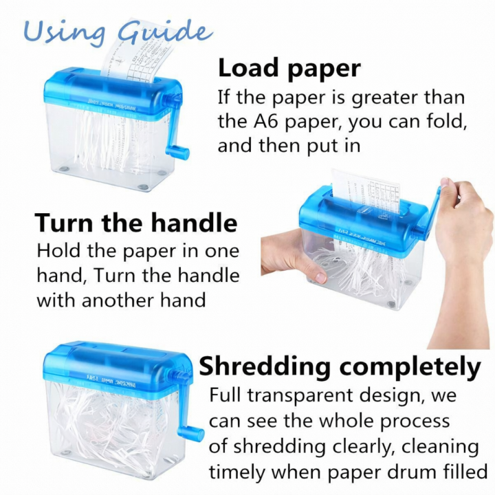 THREADSCART | A4 Manual Paper Shredder | Hand Operated Paper Cutter ...