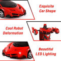 Remote Control 2 In 1 Transformer Deformation Robot Lamborghini Car With Lights & Music - Orange. 