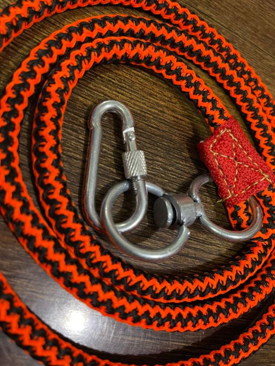 Rope%20Leash%20For%20Dogs%20-%205%20ft%20(%20Orange%20)%20-%20Image%203