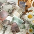 Panda Online 40Pcs/Pack Letter of Time Poetry Series Washi Paper Stickers Journal DIY Scrapbooking Stationery. 