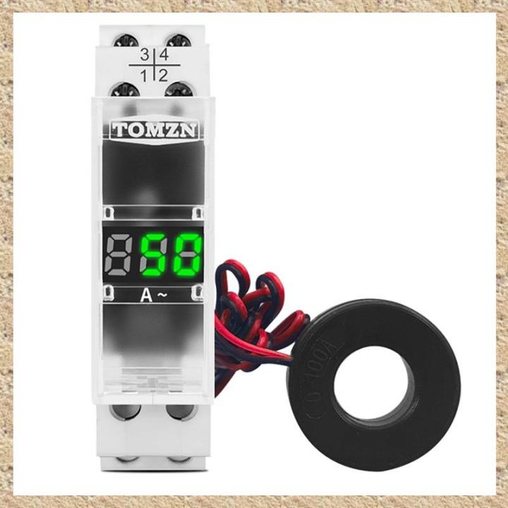 3-Phasen Amperemeter Für DIN-Schiene – AC80-500V, 1-100A, LED-Display, Kompakt & Präzise