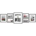 eMall Photo Frames 7 Pcs Wall Gallery with Free Custom Pictures Printing for Home Decor and Wall Decoration Picture Frames. 