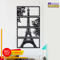 Evento Wooden Wall Art 5 frame Tree Panels Frame 3d DIY Self Adhesive Wall Sticker Sets For Decor Latest Design Wall Decoration Ideas For Home Decor Living Bed Room And Offices And For Gifts Piece Item. 