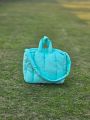 Lightweight Puffer Tote Bag. 