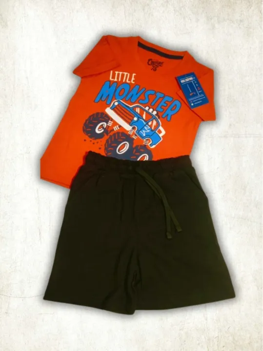 T-shirt%20And%20Short%20Pants%20For%20Kids%20Baby%20Boys%20%20Round%20Neck%20Short%20Sleeve%20Tee%20Top's%20Clothes%20sets%20Dresses%20outfit%20-%20Image%204