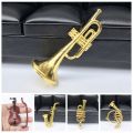 Home Decor Toy Miniature Model Mini Trumpet Saxophone Plastic Saxophone Plastic Musical Instrument Portable Dollhouse Mini Musical Music Lover. 