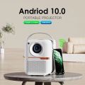 HONGTOP P10 Android Smart Projector 1280*720P 4K WIFI 10000 LUMENS 4GB/64GB & 2GB/16GB BT5.0 1080P Home Cinema Outdoor Portable Beamer. 