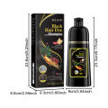 Dye Canas Hair Dye Shampoo 3 in 1 Hair Color Shampoo For Cover Gray Hair Natural Plant Ingredients Restore Original Hair Color. 