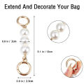 Pearl Purse Chain Strap Crossbody Bag Chains Strap Handbag Chain Replacement Leather Shoulder Bag Chain Straps Bag DIY Accessory. 
