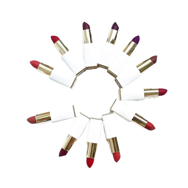 Pack of 12 different color Lipsticks makeup lipsticks