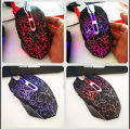 Kebidu USB Wired Mouse LED Luminous Colorful Computer Gaming Mouse 2400 DPI Ultra-precise Game Mice. 