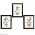 Set of 3 picture frames A4 frames that are in the size of 8x 2 inches Frames for Bedrooms with Front Glass: the Ideal Picture Frames on The walls and Desks. 
