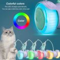 Pidsen Cat Toys Smart Automatic & Manual Electric Kitten Toys for Indoor Cats Rechargeable Remote Control Colourful Light Feathers with Bells Cat Ball for Cats Kitten. 