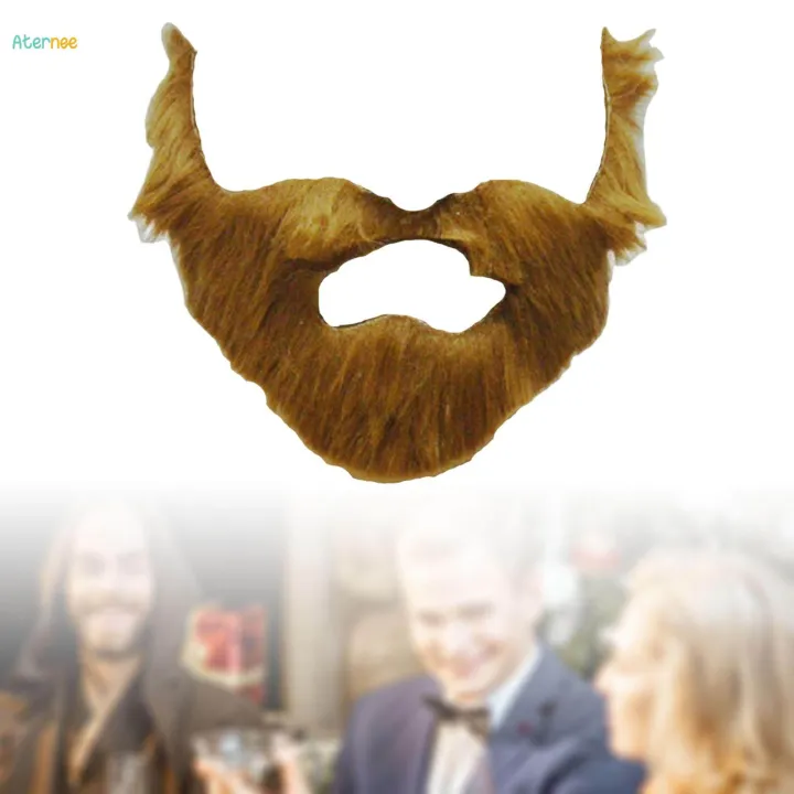 Fake%20Beard%20Costume%20Realistic%20Halloween%20Beard%20Fake%20Mustaches%20Cosplay%20Dress%20up%20Brown%20-%20Image%205