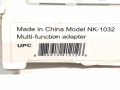 NK-1032 5 In 1 8 Pin to HDMI Multi-function Mobile Phone Converter Adapter White. 
