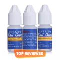 Pack of 3 Nail Glue For Nail Art And Nail Decoration. 