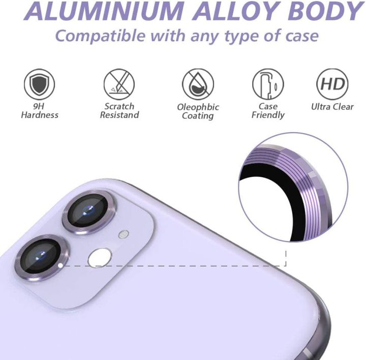 iPhone%2011%206.1%20inch,%20Camera%20Lens%20Protector%20Premium%20Tempered%20Glass%20Film%20Aluminum%20Alloy%20Lens%20Screen%20Cover%20Case%20-%20Image%207