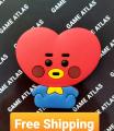 BTS Pop Socket BT21 Baby Tata Character Cartoon Shape Designs For All Mobile Phones & Tablets 1Pc. 