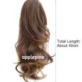 Golden Ponytail Hair Extension Brown With Golden Highlights Wig Donuts Bud Head Band Ball French Twist Magic DIY Tool. 