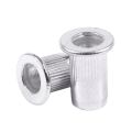 M5 Aluminium Threaded Rivnuts Flat Head Rivet Nuts Nutserts 100pcs. 