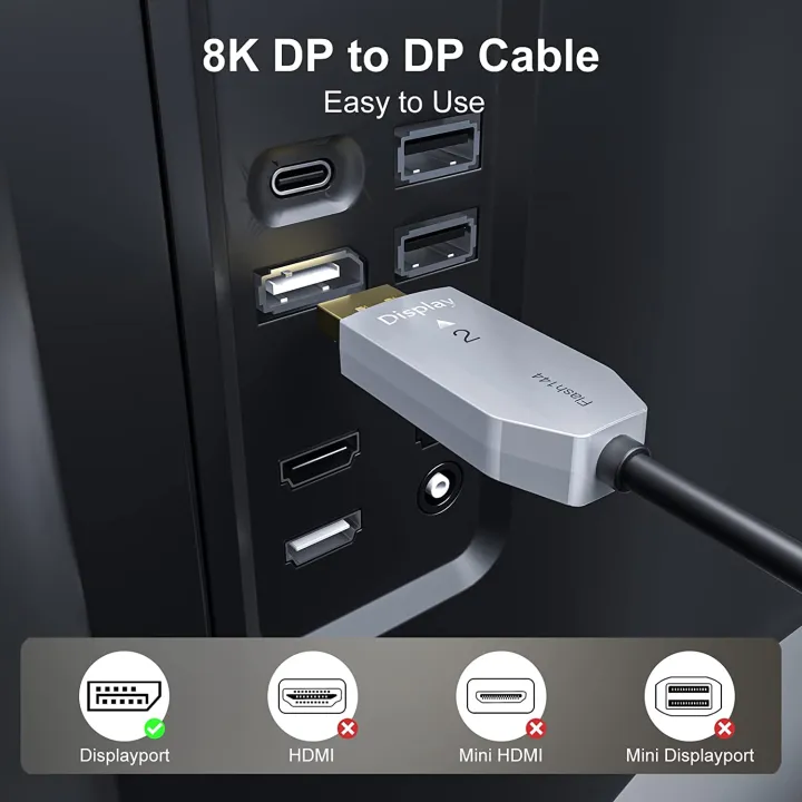 FIBBR%208K%20DisplayPort%201.4%20Fiber%20Optic%20Cable%20DP%20to%20DP%20Cable%2032.4Gbps%20Freesync%20for%20Gaming%20Monitor%20Graphics%20Card%20Laptop%20TV%20(15M)%20-%20Image%202
