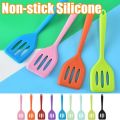 Silicone Turner Spatula Slotted Heat Resistant Hygienic One Piece Design, Non Stick Rubber Kitchen Utensil for Fish, Eggs, Pancakes, Wok. 