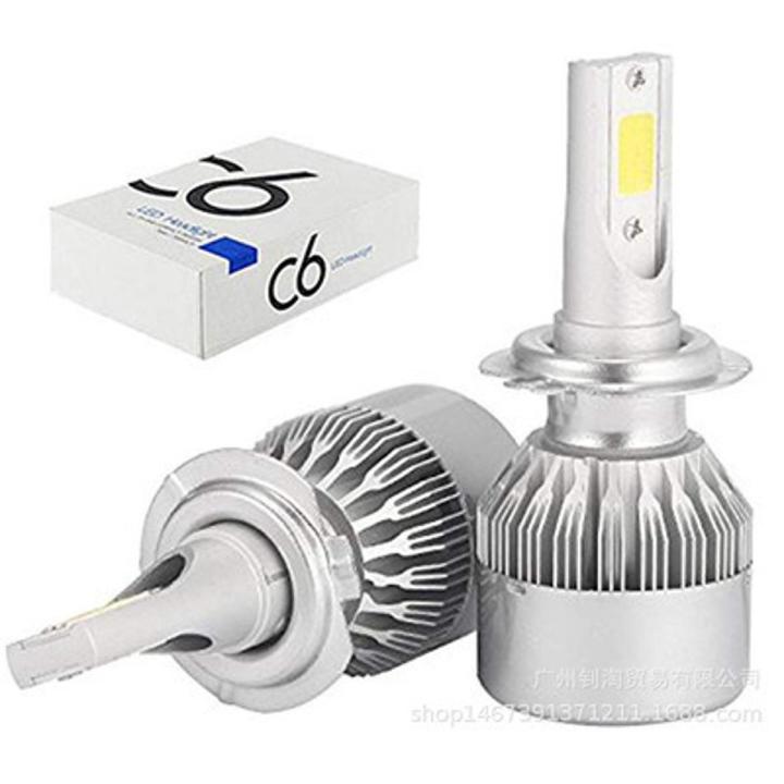 C6 Led Headlight Bulbs For Any Car And Bike H4 For Honda Civic, City, Toyota GLI, Yaris, Wagon R, Alto VXR, Mehran and all Cars Jeep Buses Vans Parrado
