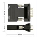 HDMI female to VGA male converter with audio projector HD computer display set-top box connector cable. 