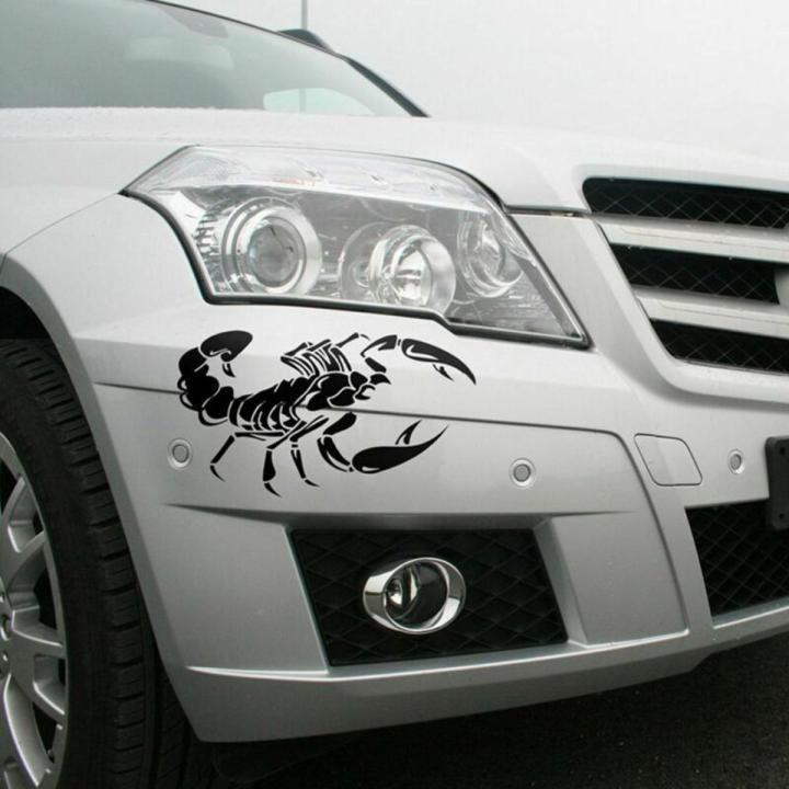 30x18cm (Black) Big Scorpion Sticker for Car Bonnet, Bumper, doors, etc. Auto Styling Decal Stickers, Auto Decoration and Accessories