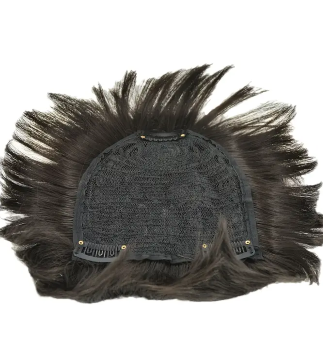 Men's Wig Patch Thick Human Hair Toupee with Around Hair Replacement Prosthetic Hair Wig Male Pieces For Men Baldness Natural