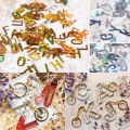 1Bag/10g  5mm Holographic Glitter English Alphabet Flakes For Epoxy Resin Filling Laser  Letter  Alphabet  DIY accessories. 