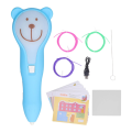 3D Pen with Refill Drawing 3D Printing Doodle Pen USB Rechargeable with Refills School Workshop Pack of 10 Filaments 5 Meter Length. 