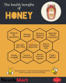 The Natural SWAT Pure Bee Honey 100% Organic - Acacia Honey, 1kg. 