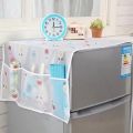 High-Quality Dust Proof Fridge Cover with large Pockets, Best Water and oil Proof Cover for Fridge, Multiple purpose Refrigerator Cover, Fridge Cover Sheet with Pockets Organizer. 