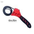 Rubber Strap Wrench Industrial Accessories Adjustable Wrench for Plumbing Truck. 