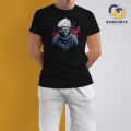 New Kakashi Digital Printed T Shirt For Men - Black - Stylish And Premium Quality Graphic Tee For A Trendy Appearance. 