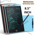 Kids LCD Writing Tablet 8.5 Inch Digital Drawing Board with Pen Clear Function Portable No Battery Required. 