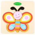 Puzzle children's woody intellectual development 3 three-year-old brains little boy and girl three-dimensional 1-2 toy early education. 