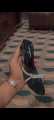 Women's See-Through Wedge Sandals with Lucite Heel and Minimalist Design. 