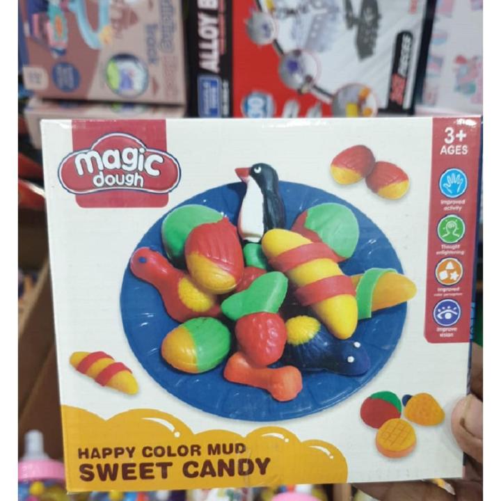 Magic Dough Happy Color Mud Sweet Candy / Delicious Breakfast Maker For Kids Fun Activity Toy