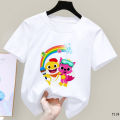 Baby Shark Doo Doo Doo Kids T Shirt Boys Girls Cartoon Pink Fong Cute Tops Children Casual Costume For1-12 Years in Stock. 