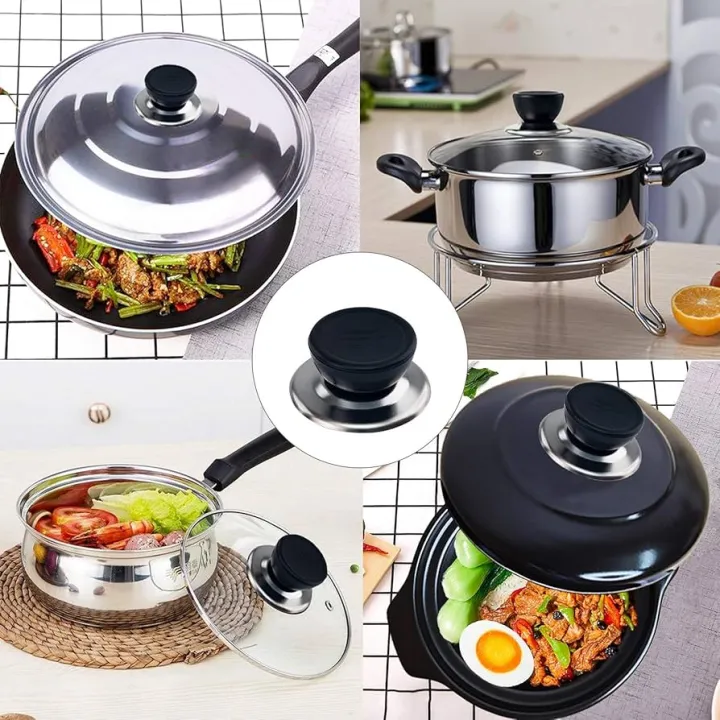 ORANGLES 2Pcs Universal Replacement Kitchen Cookware Pot Pan Lid Hand Grip Knob Handle Cover Pan Lid Handle Kitchen Accessories - high resolution display - exposing craftsmanship - Image 2 of 2 | built for everyone | 2Pcs Universal Replacement Kitchen Cookware Pot Pan Lid Hand Grip Knob Handle Cover Pan Lid Handle Kitchen Accessories for sale Georgia | Free Shipping ORANGLES