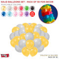 30 Pcs Solid Latex 12 inch Round Multi Colors Helium Ballons For Birthday Party, Weddings, Anniversary, Bridal Shower, Baby Shower, Graduation Parties, Independence Celebrations, Farewell, Party Decor Available in Pack of 30 Pcs. 
