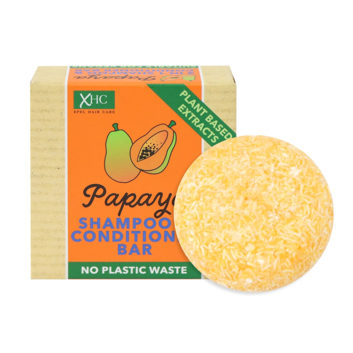 XHC Papaya Shampoo & Conditioner Bar Soap 60g