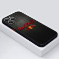 【AmbitionmA】Brand Red-Bull For Apple iPhone 15 14 13 12 11 mini Pro Max 8 7 6S 6 XR X XS Plus Frosted Translucent Phone Case. 